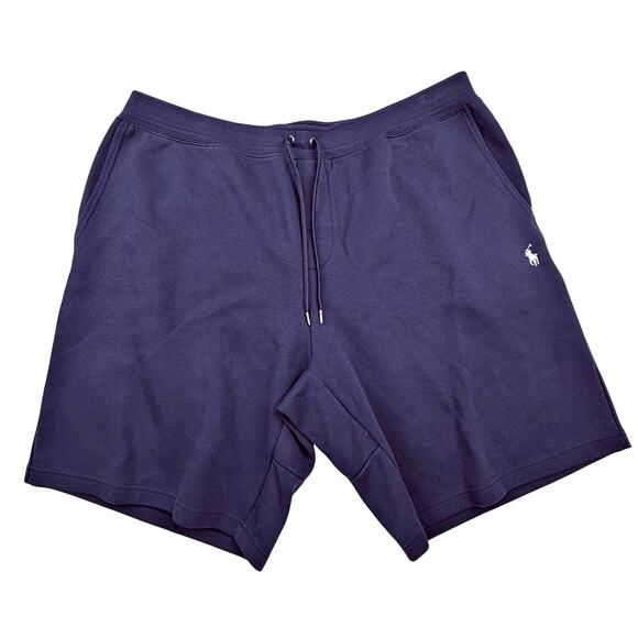 NWOT Polo Ralph Lauren Navy Blue Athletic Shorts White Pony Men's 2XB Athleisure - Picture 3 of 8